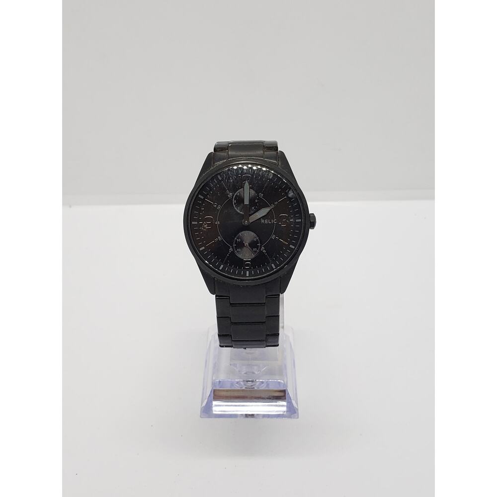 Relic Men's Watch. Large Black Multi Function Fac… - image 2